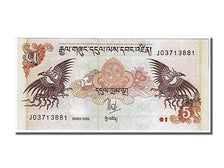 Geldschein, Bhutan, 5 Ngultrum, 2006, UNZ