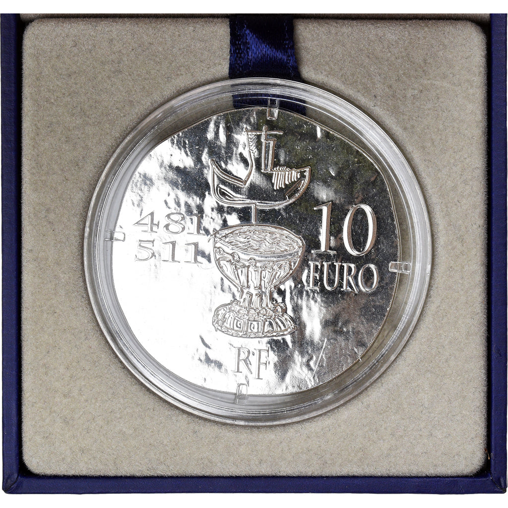 France, 10 Euro, Clovis, 2011, Monnaie de Paris, historique, MS(65-70), Silver
