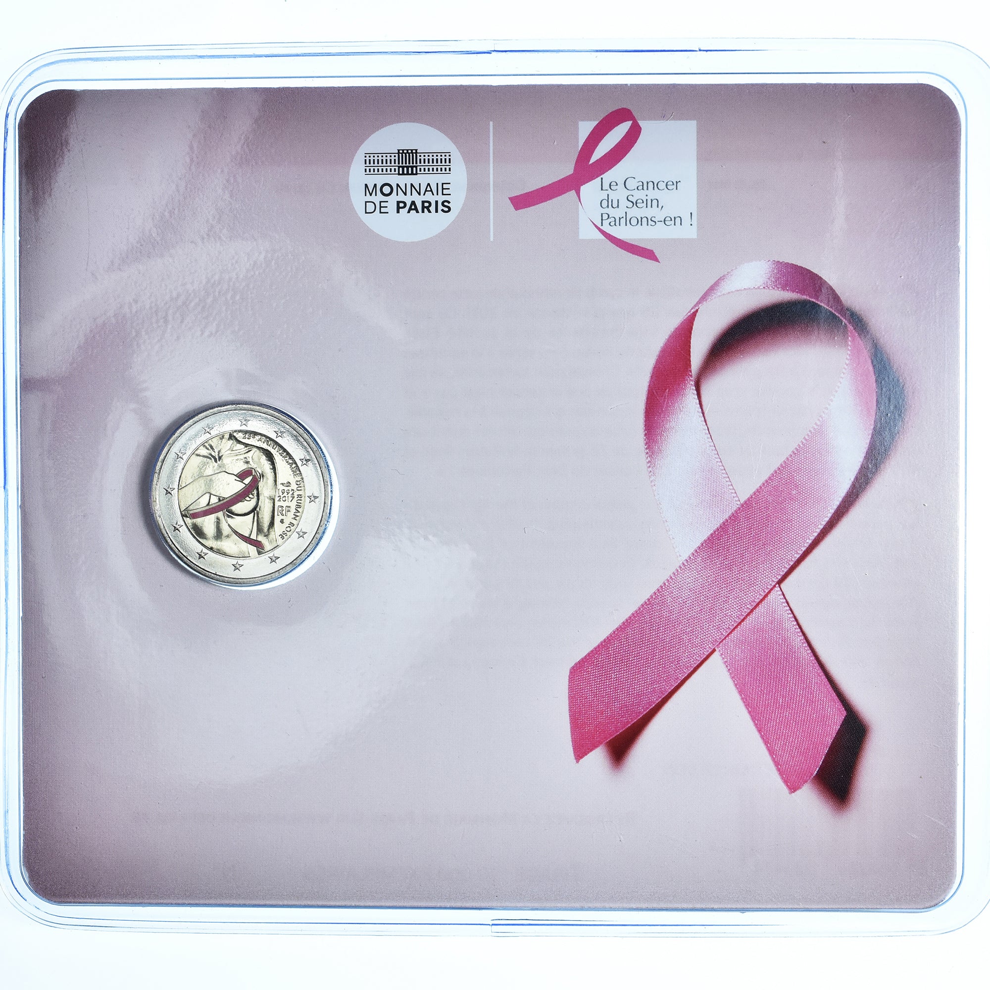 Frankreich, 2 Euro, cancer du sein, BU, colorisée, 2017, MDP, Bi-Metallic, STGL