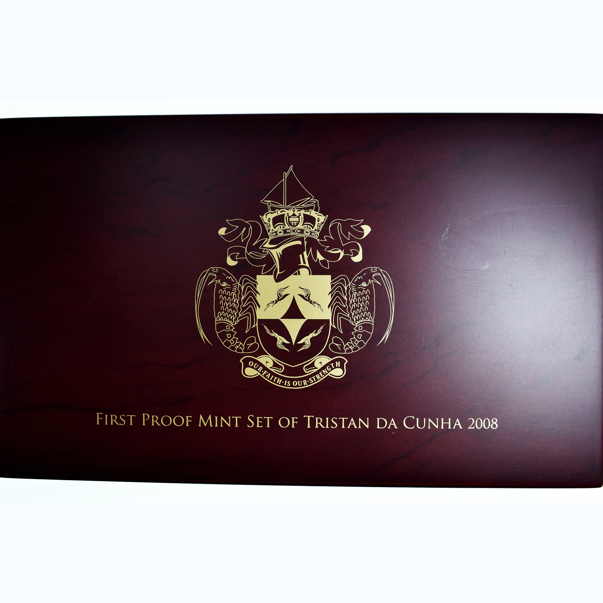 Tristán de Acuña, Elizabeth II, 1/2 penny to 1 crown, 2008, Prueba, Sin