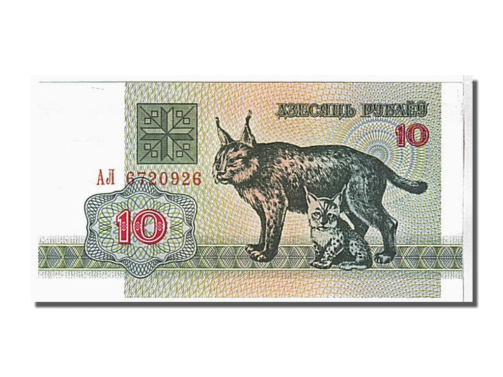 Geldschein, Belarus, 10 Rublei, 1992, KM:5, UNZ