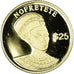 Coin, Liberia, Néfertiti, 25 Dollars, 2000, American Mint, MS(65-70), Gold