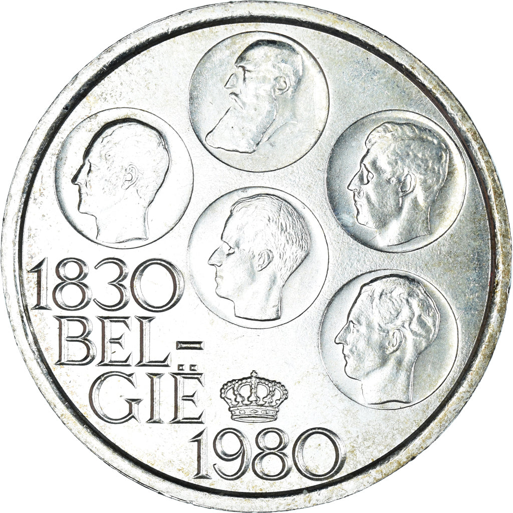 Moneda, Bélgica, Baudouin I, 500 Francs, 1980, Brussels, EBC, Plata recubierta