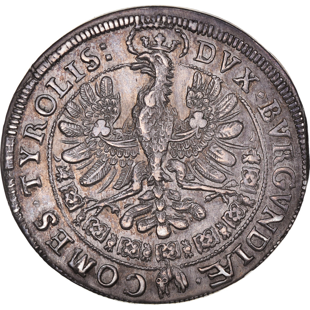 Coin, Austria, Tirol, Leopold, 1/4 Thaler, 1632, Hall, AU(55-58), Silver, KM:590