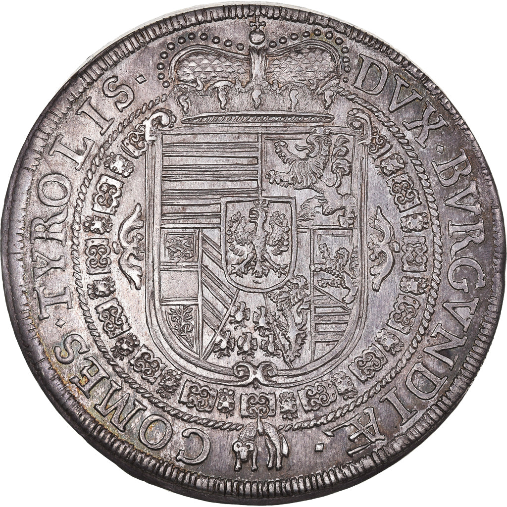 County of Tyrol, Ferdinand Charles, Thaler, 1654, Hall, Plata, EBC+, KM:933.3