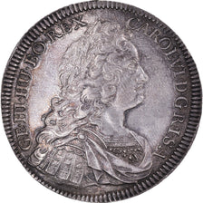 Austria, Karl VI, Thaler, 1736, Hall, Srebro, AU(55-58), KM:1639.1