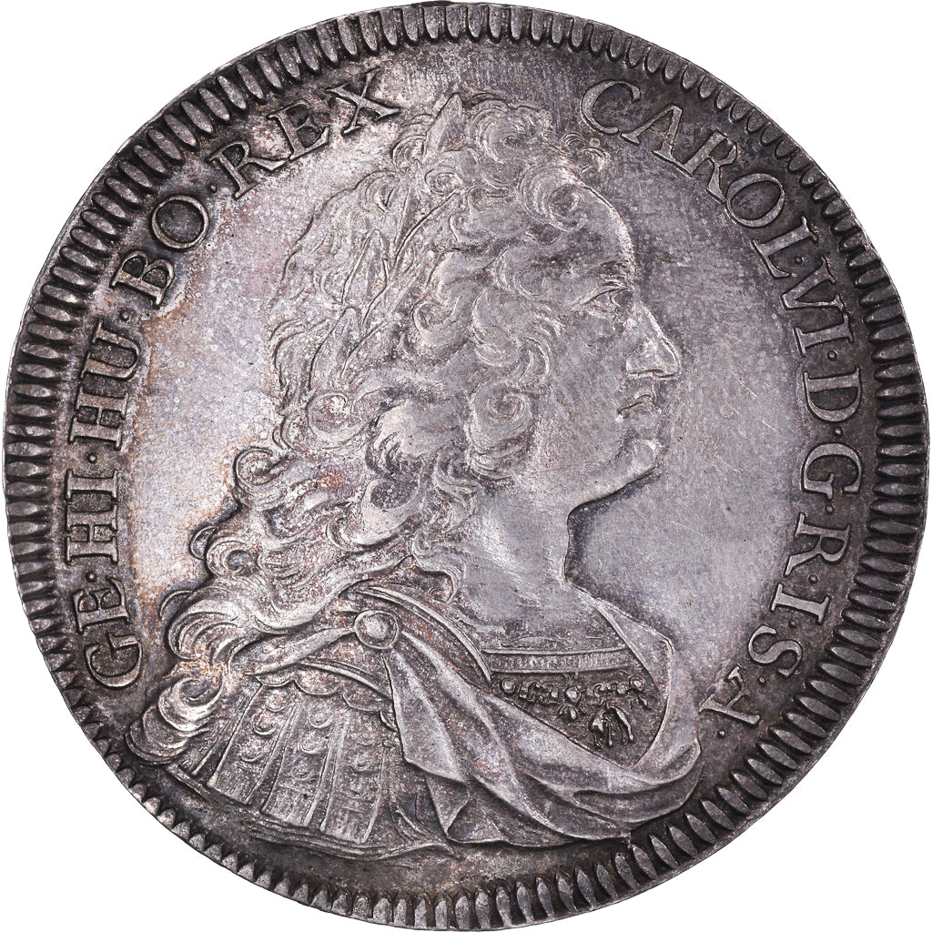 Austria, Karl VI, Thaler, 1736, Hall, Silver, AU(55-58), KM:1639.1