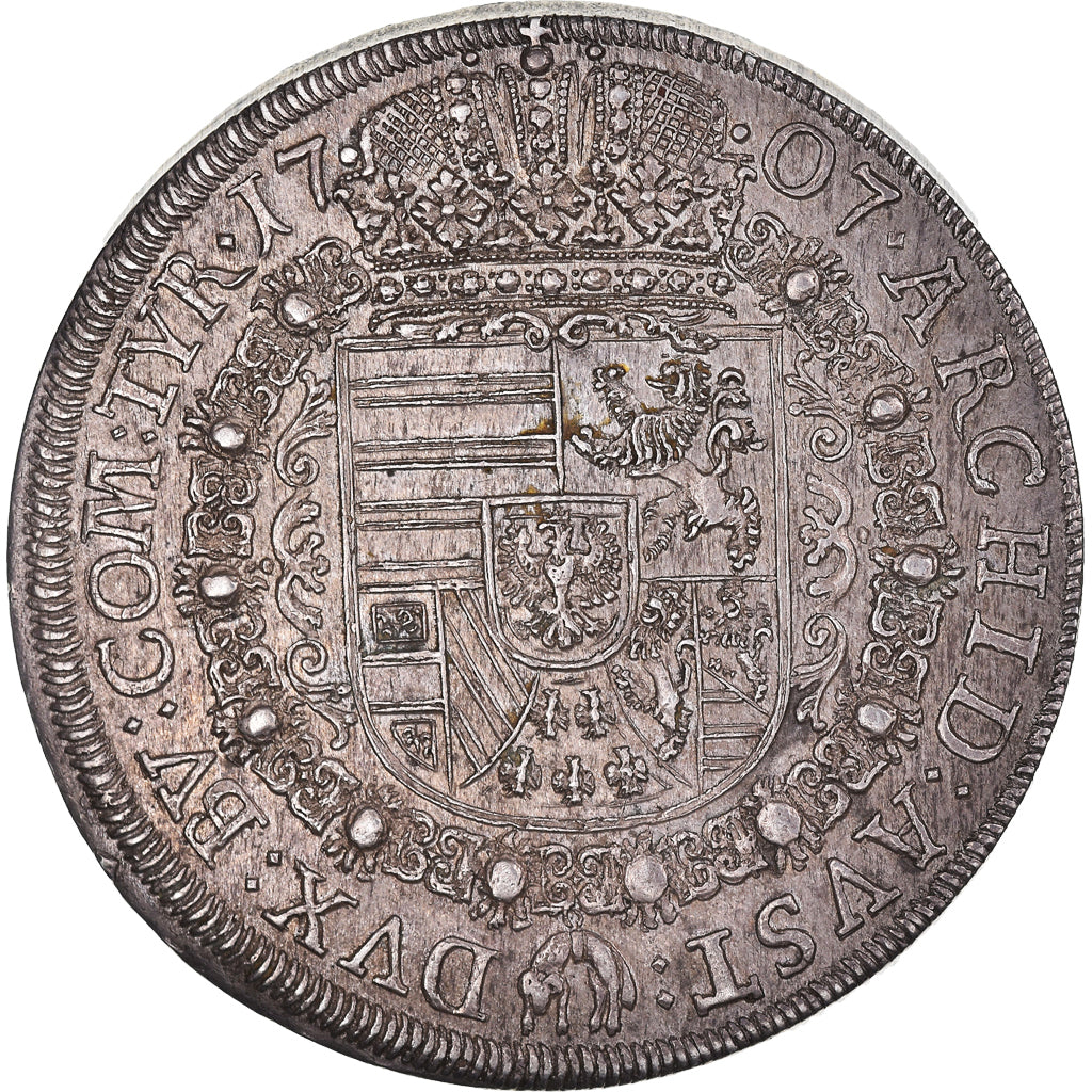 Austria, Joseph I, Thaler, 1707, Hall, Silver, MS(60-62), KM:1438.1