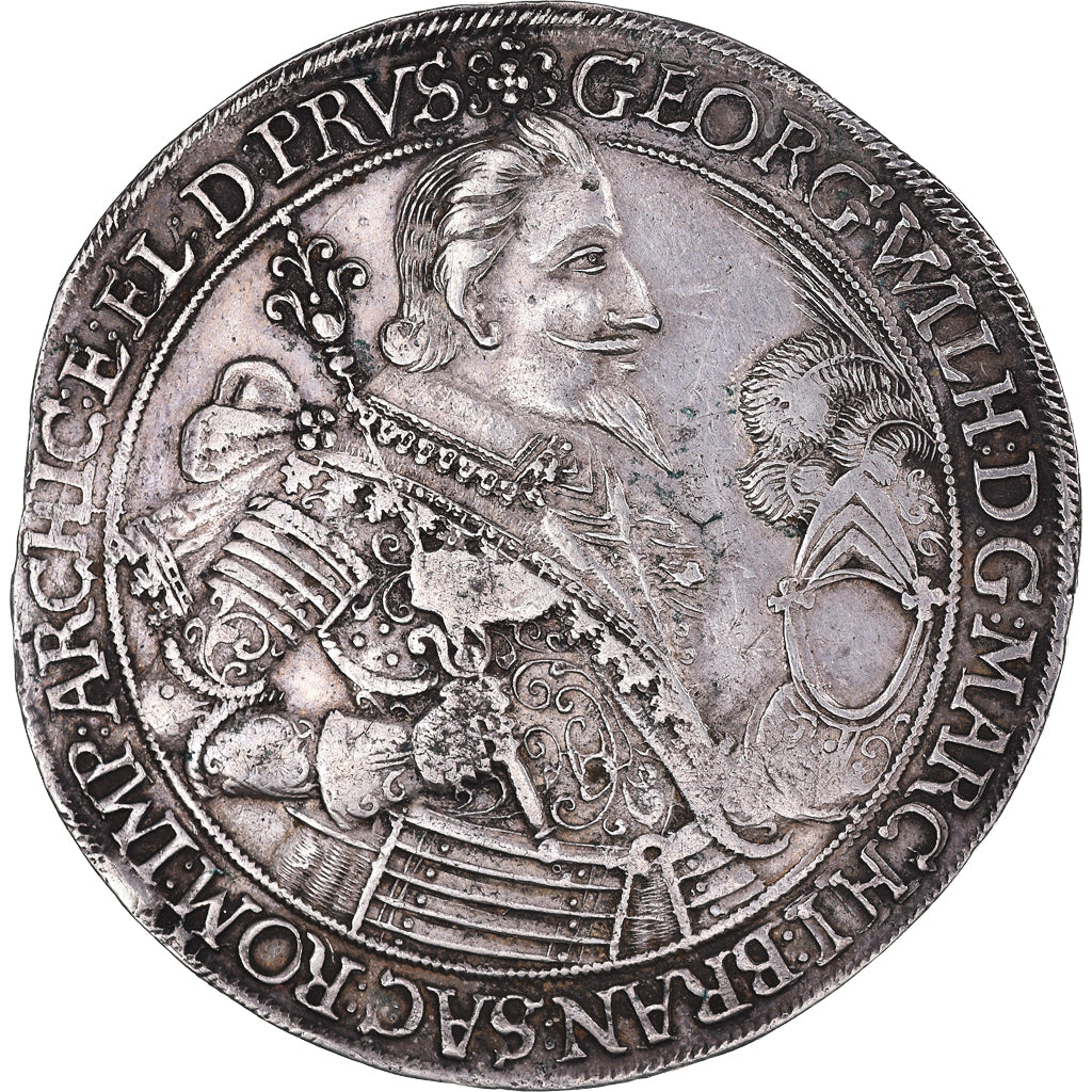 Brandenburg–Prussia, Georg Wilhelm, Spruchtaler, 1636, Konisgberg, Silver
