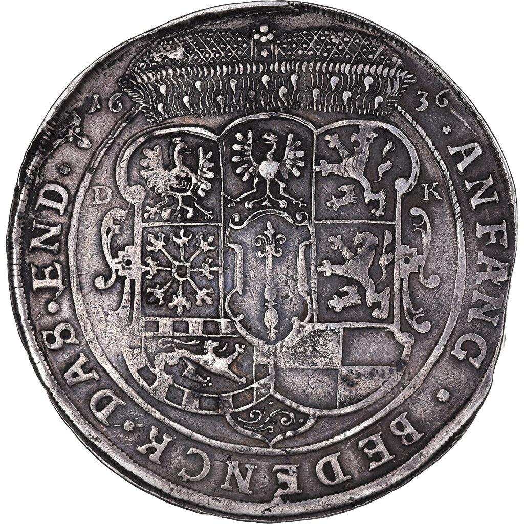 Brandenburg–Prussia, Georg Wilhelm, Spruchtaler, 1636, Konisgberg, Silver