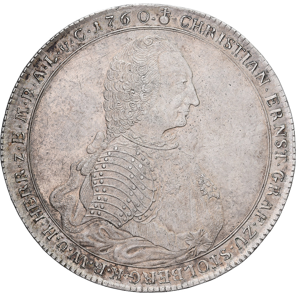County of Stolberg-Wernigerode, Christian Ernst I, Thaler, 1760, Zellerfeld