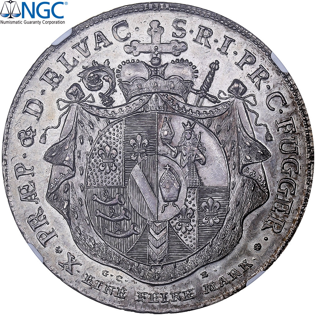 Évêché de Ratisbonne, Anton Ignaz Josef, Thaler, 1786, Regensburg, Argent, NGC