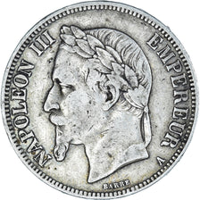 Coin, France, Napoleon III, 5 Francs, 1866, Paris, VF(30-35), Silver, KM:799.1