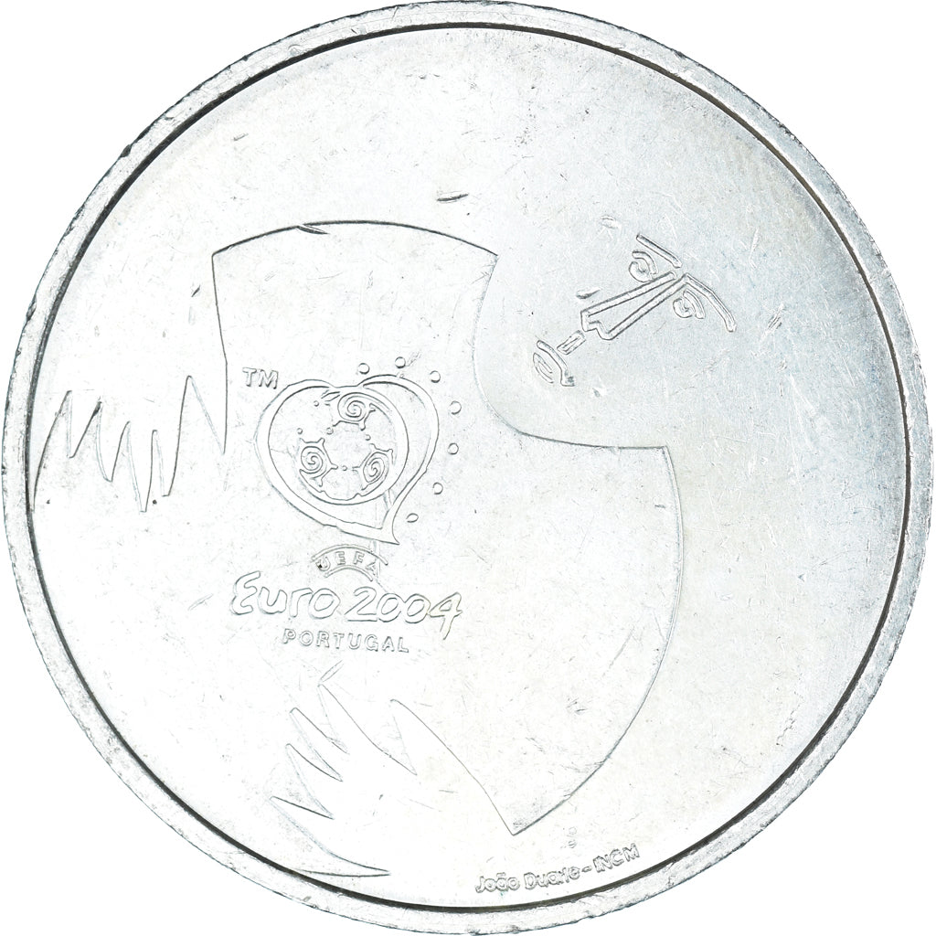 Portugal, 8 Euro, Euro 2004, 2004, Lisbon, ZF, Zilver, KM:756