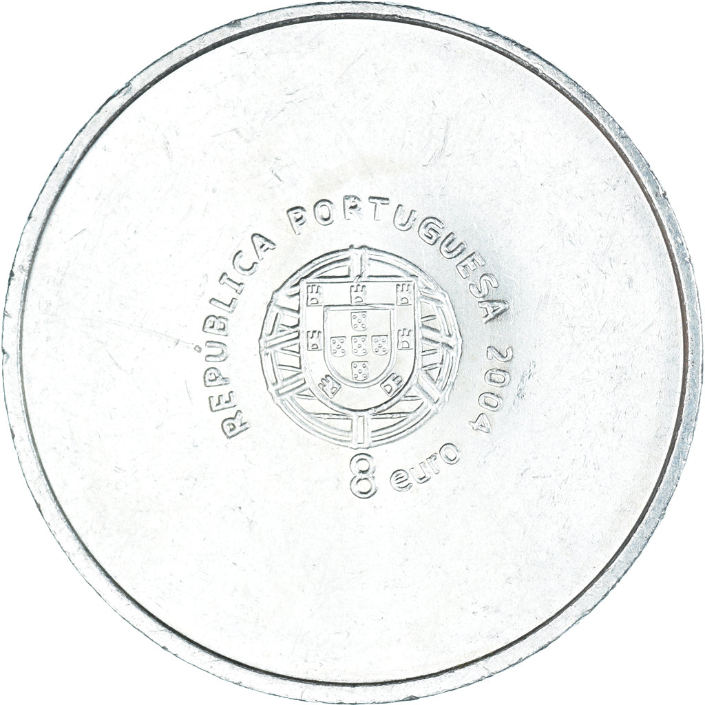 Portugal, 8 Euro, Euro 2004, 2004, Lisbon, EF(40-45), Silver