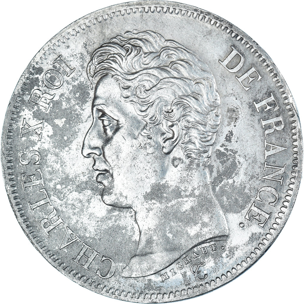 Coin, France, Charles X, 5 Francs, 1826, Rouen, AU(50-53), Silver, KM:720.2
