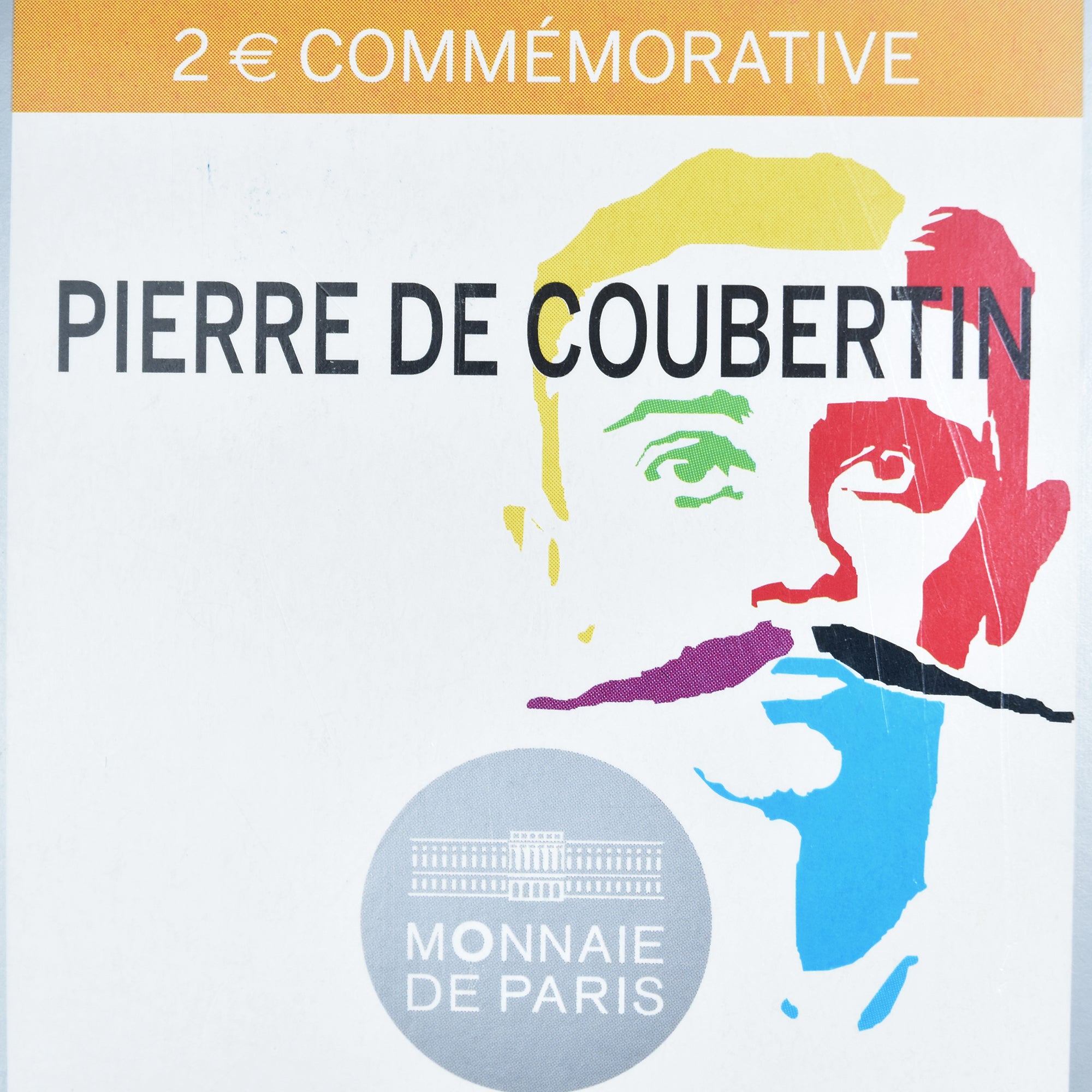 France, 2 Euro, Pierre de Coubertin, Proof, 2013, MDP, Bi-Metallic, MS(65-70)