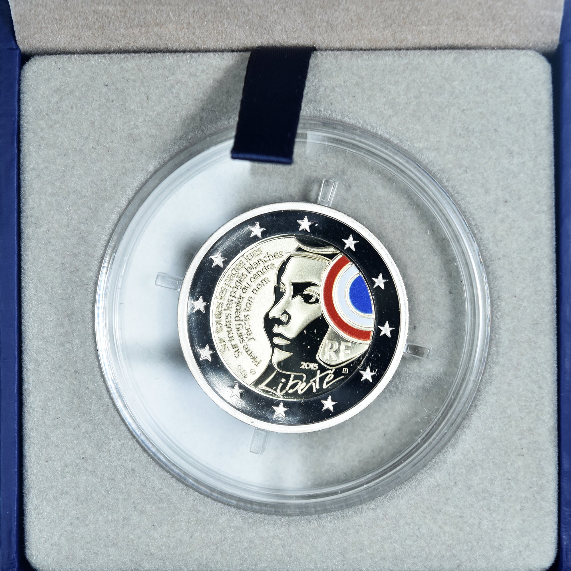 France, 2 Euro, Fête de la Fédération, BE, Colorisée, 2015, MDP