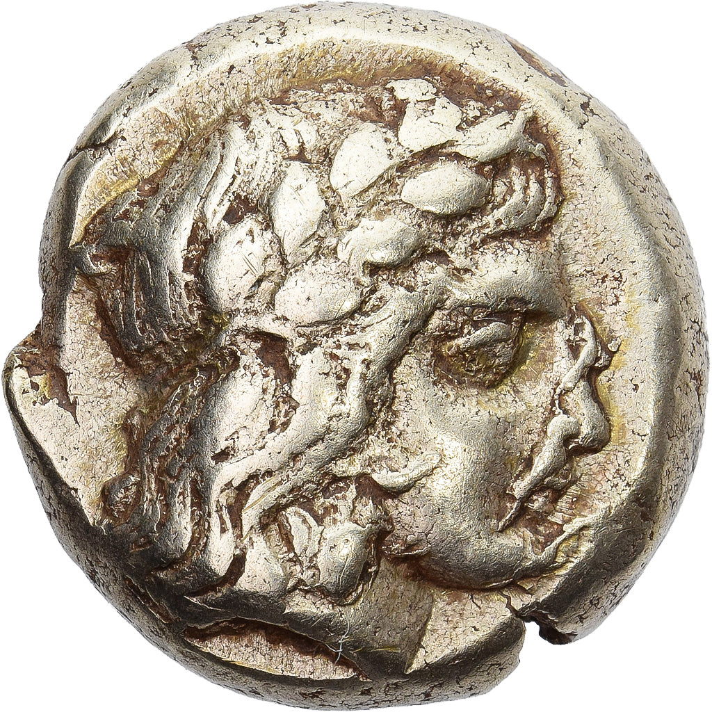 Moneta, Lesbos, 1/6 Stater, 412-378 BC, Mytilene, MB+, Elettro, HGC:6, 996