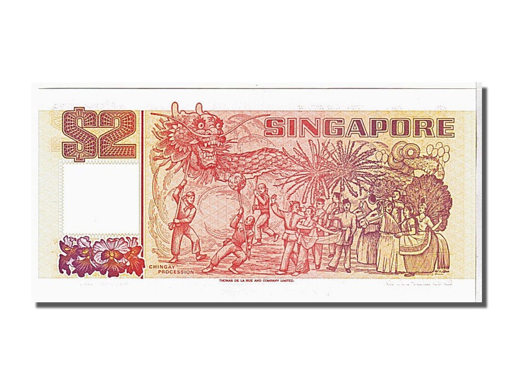 Banknot, Singapur, 2 Dollars, 1990, UNC(65-70)
