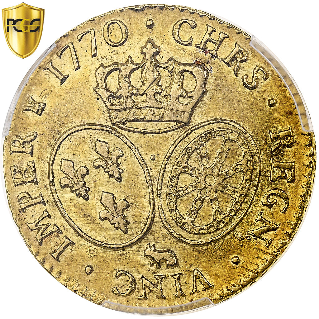 Francia, Louis XV, Louis d'or de Béarn au bandeau, 1770, Pau, Pedigree, Oro