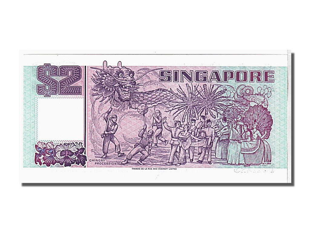 Banconote, Singapore, 2 Dollars, 1990, FDS
