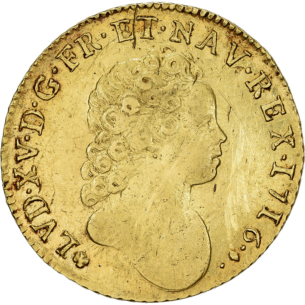 France, Louis XV, Double louis d'or aux insignes, 1716, Bayonne, Pedigree, Gold
