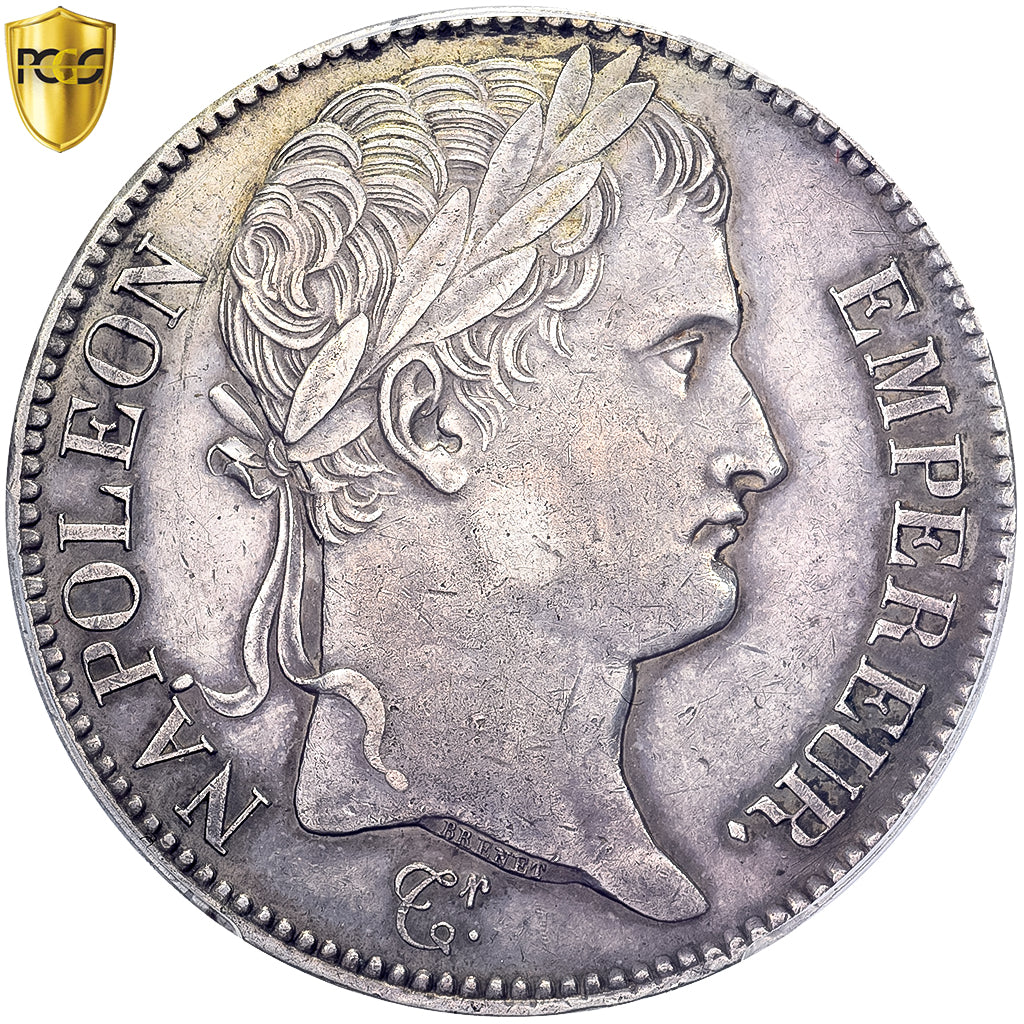 Francia, Napoleon I, 5 Francs, 1807, Paris, Pedigree, Argento, PCGS, Cleaned-AU