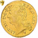 França, Louis XVI, Louis d'or à la tête nue, "à la corne", 1786, Strasbourg