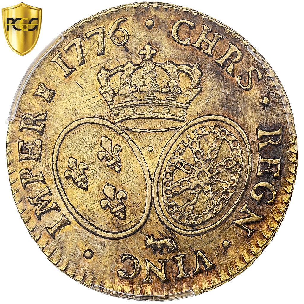 Francia, Louis XVI, Louis d'or de Béarn au buste habillé, 1776, Pau, Pedigree