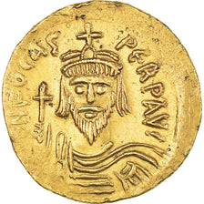 Phocas, Solidus, 606-607, Constantinople, Gold, AU(50-53), Sear:620