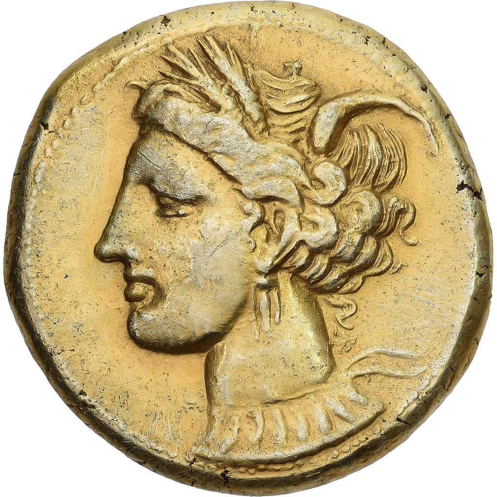 Zeugitana, Stater, 320-310 BC, Carthage, Electrum, SS