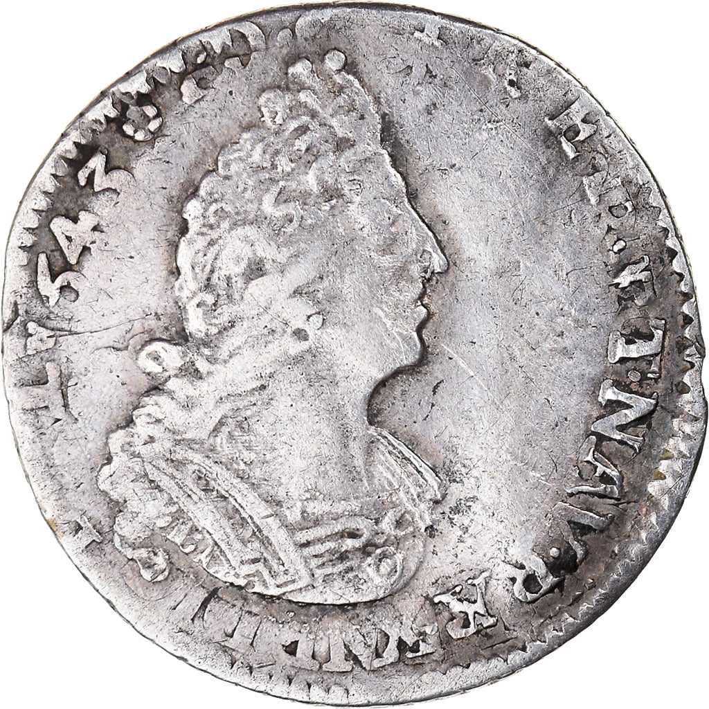 Moneta, Francia, Louis XIV, 1/12 Ecu aux 8 L, 1704, Lille, réformé, pedigree