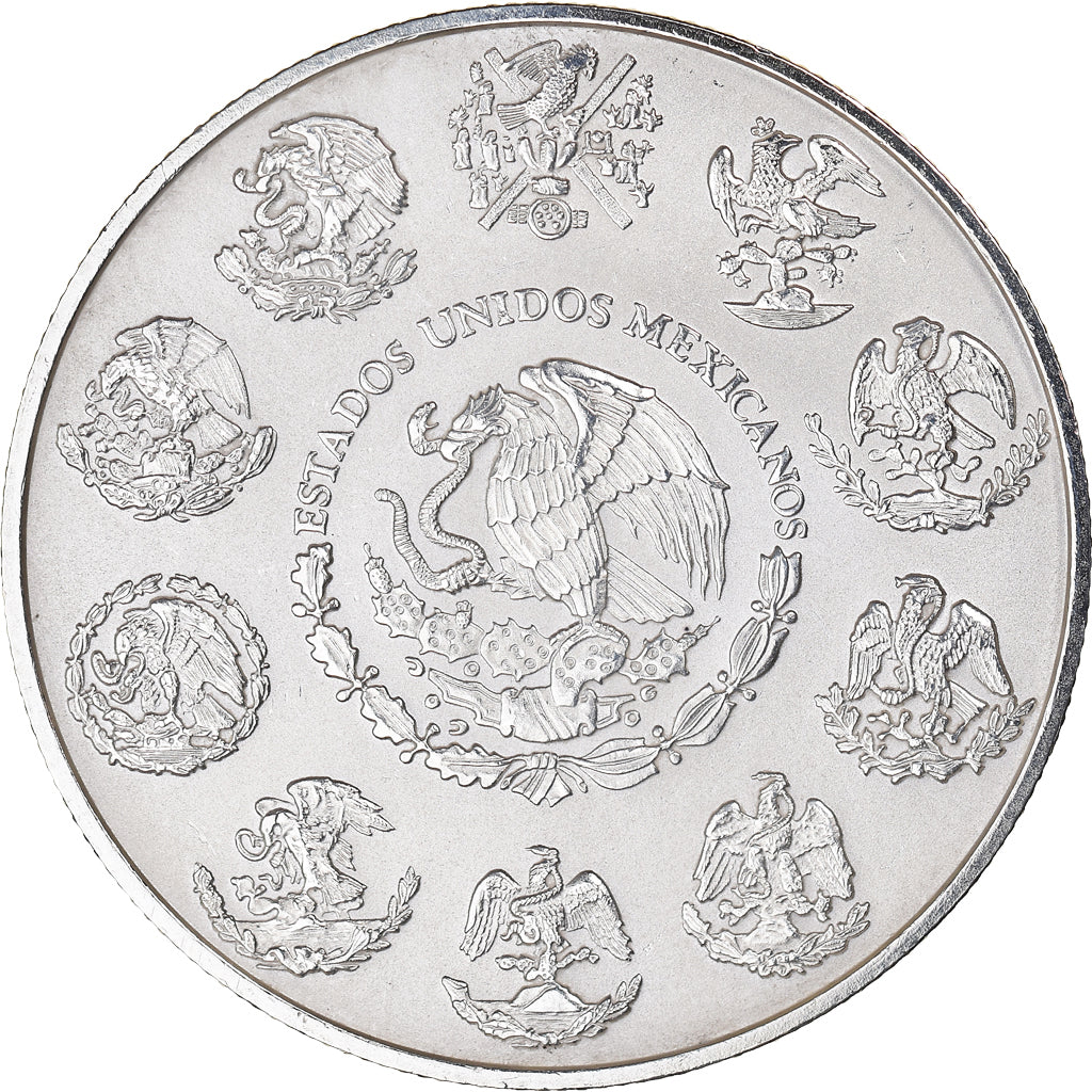 Coin, Mexico, Onza, Troy Ounce of Silver, 2011, Mexico City, MS(65-70), Silver