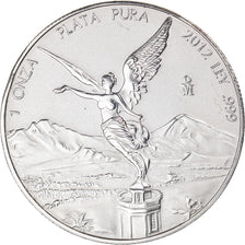 Coin, Mexico, Onza, Troy Ounce of Silver, 2012, Mexico City, MS(65-70), Silver