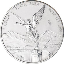 Münze, Mexiko, Onza, Troy Ounce of Silver, 2012, Mexico City, STGL, Silber