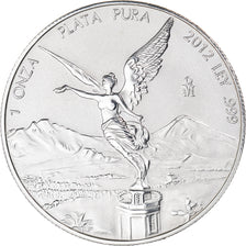 Monnaie, Mexique, Onza, Troy Ounce of Silver, 2012, Mexico City, FDC, Argent