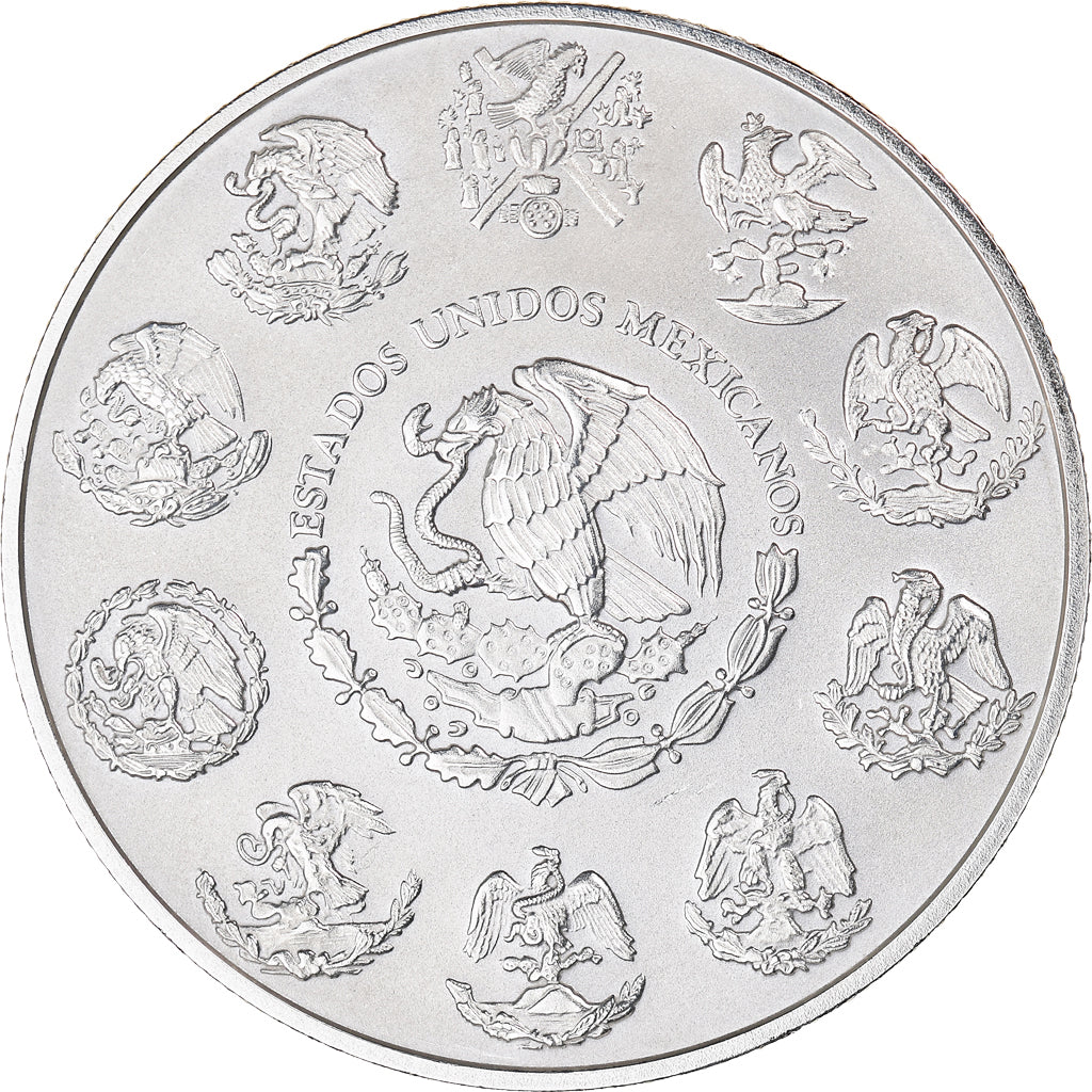 Coin, Mexico, Onza, Troy Ounce of Silver, 2012, Mexico City, MS(65-70), Silver