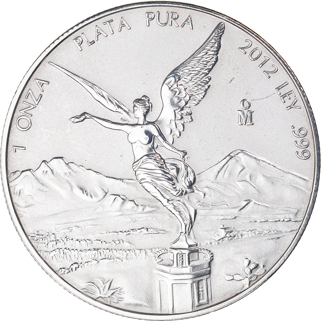 Moneta, Messico, Onza, Troy Ounce of Silver, 2012, Mexico City, FDC, Argento