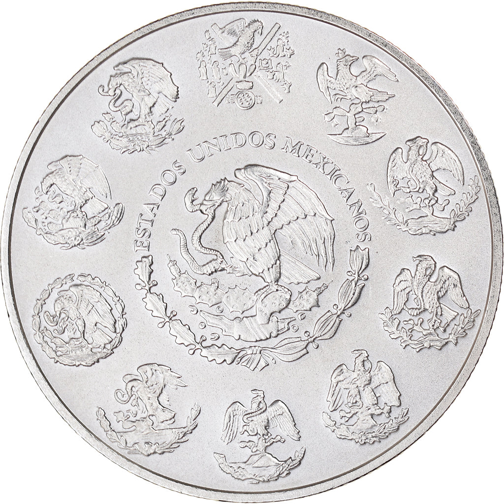 Moneda, México, Onza, Troy Ounce of Silver, 2012, Mexico City, FDC, Plata