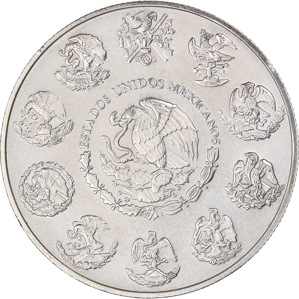 Munten, Mexico, Onza, Troy Ounce of Silver, 2012, Mexico City, FDC, Zilver