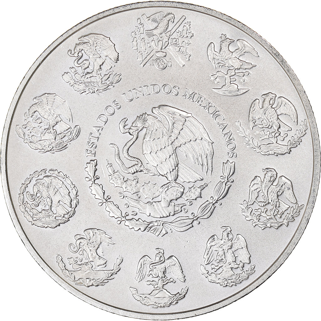 Moneta, Messico, Onza, Troy Ounce of Silver, 2012, Mexico City, FDC, Argento