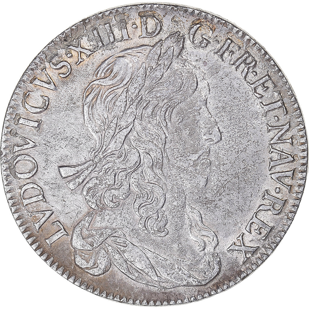 Monnaie, France, Louis XIII, 1/2 Écu, premier poinçon de Warin, 1642, Paris