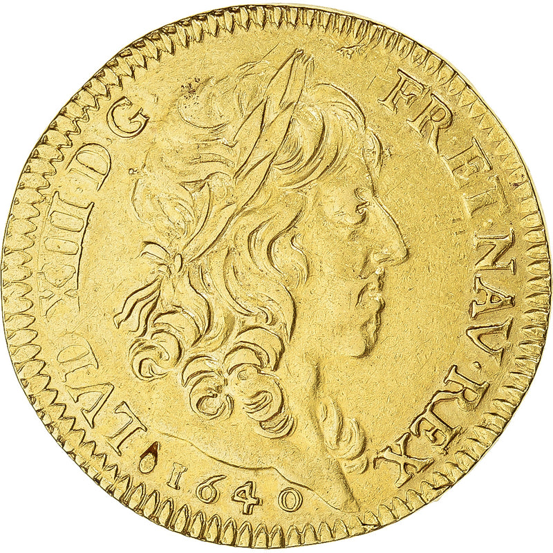 Monnaie Henri IV Double Tournois 1594 O, Frappe Marteau, Cuivre, Légende Française