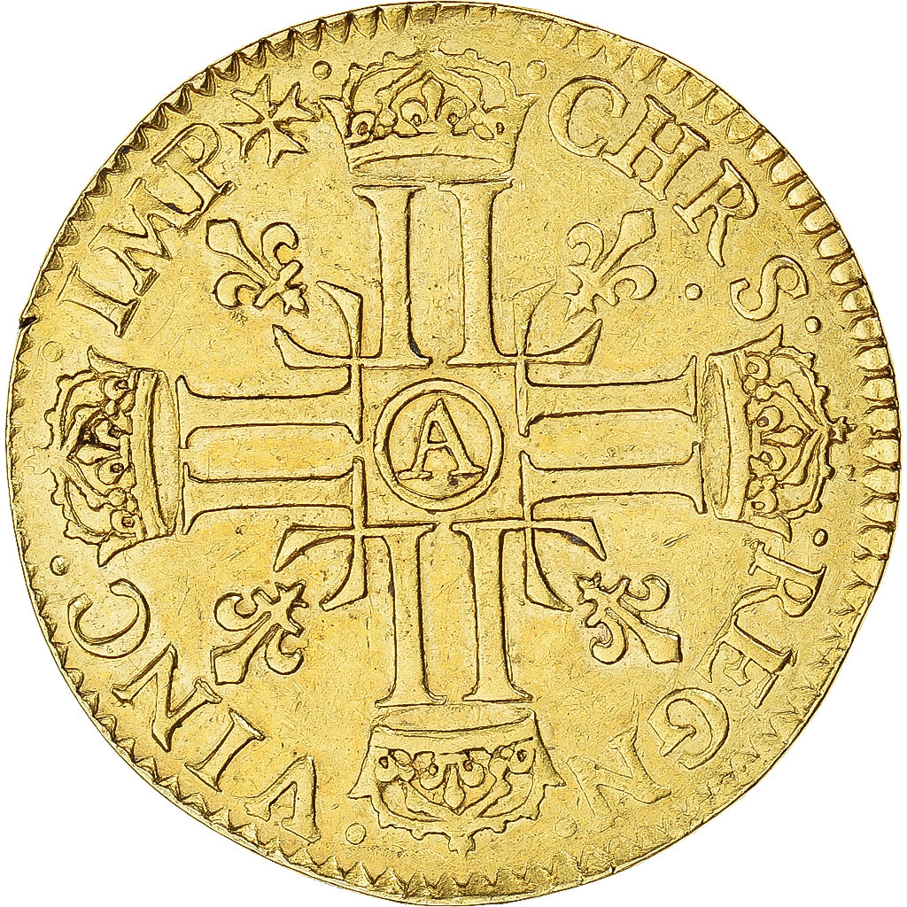 Francja, Louis XIII, Double louis d'or à la croisette, 1640, Paris, Złoto