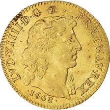 Frankrijk, Louis XIV, Louis d'or à la tête nue, 1668, Paris, Goud, PR