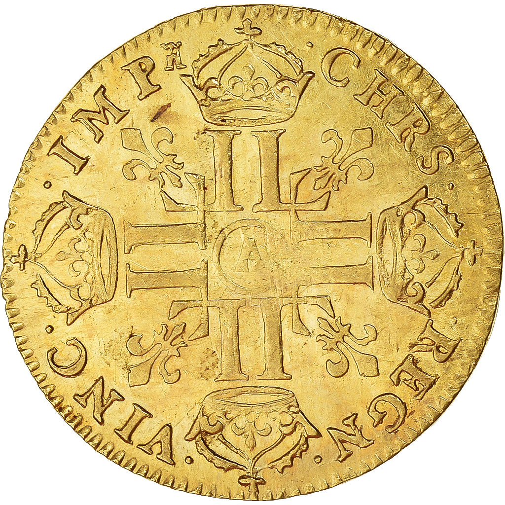 Frankrijk, Louis XIV, Louis d'or à la tête nue, 1668, Paris, Goud, PR