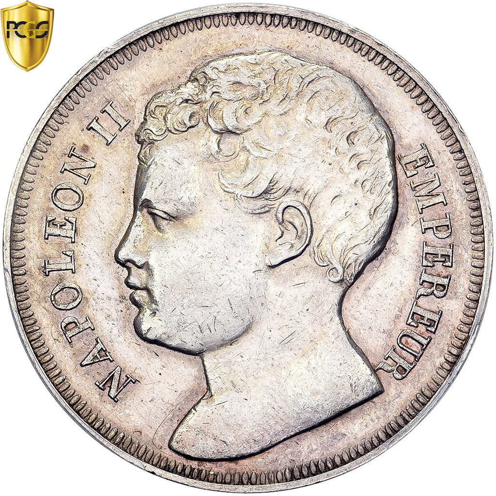 France, Napoléon II, 5 Francs, 1816 (1860), Bruxelles, Essai, Pedigree, Argent