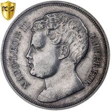 Francia, Napoleon II, 5 Francs, 1816 (1860), Brussels, ESSAI, Pedigree, Plata