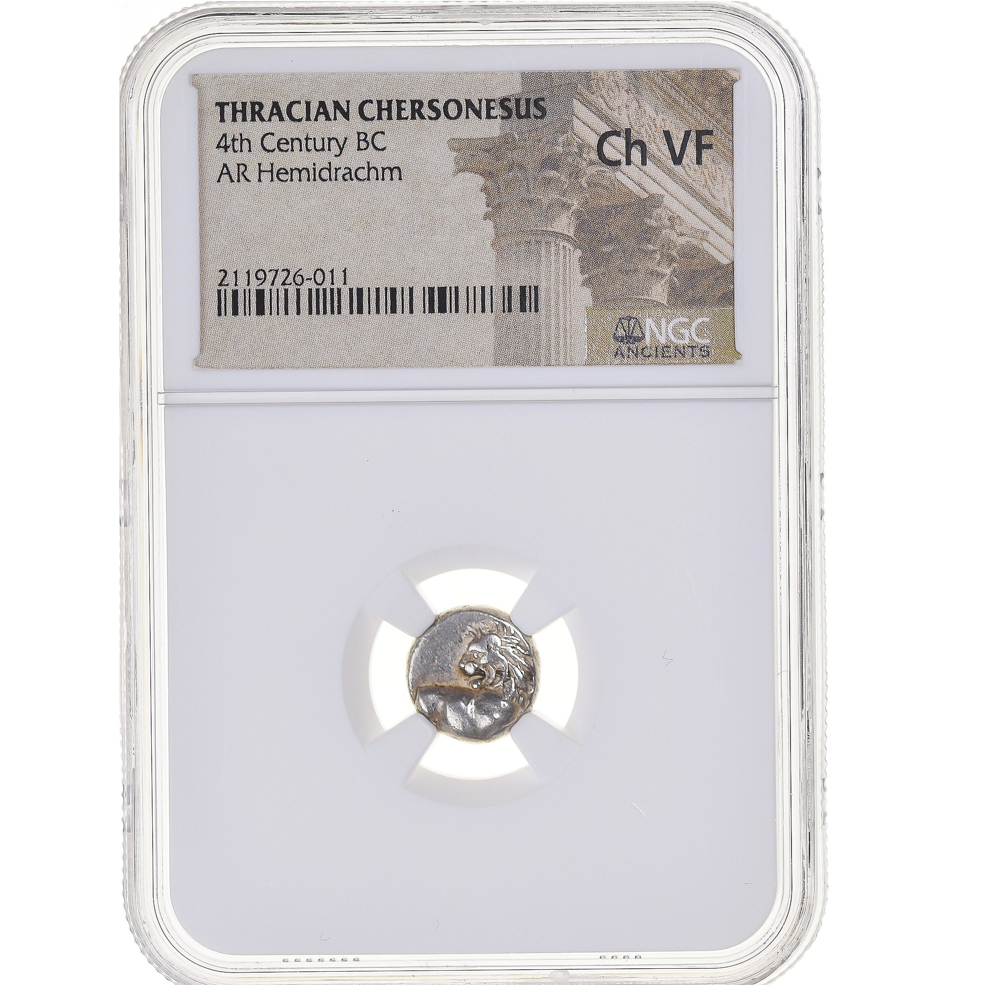 Coin, Thrace, Hemidrachm, 4th century BC, Chersonesos, graded, NGC, Ch VF